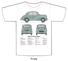 Morris Minor Series II 2dr saloon 1952-54 T-shirt Front